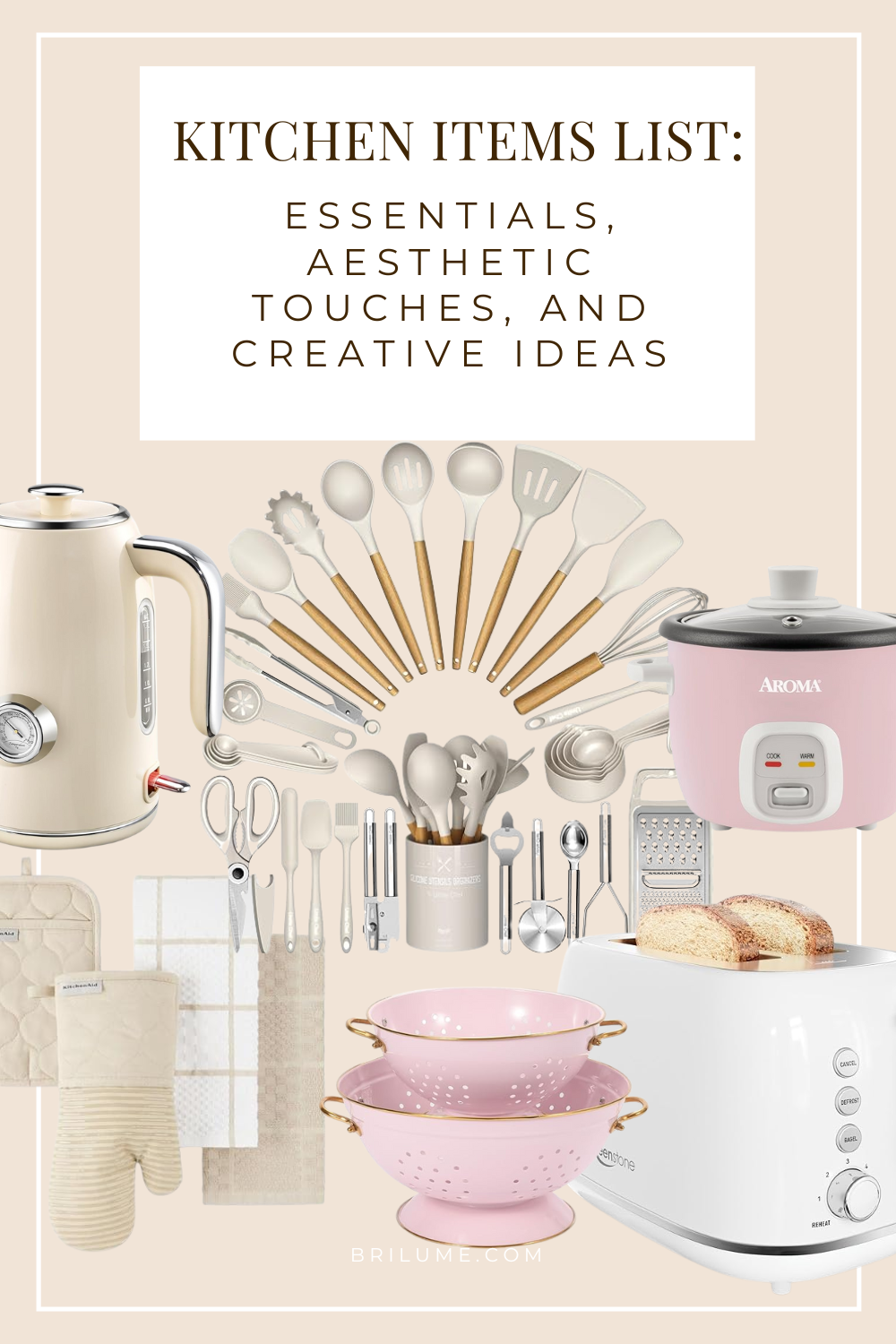 Kitchen Items List: Essentials, Aesthetic Touches, and Creative Ideas